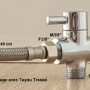 Montage par tuyau tressé rogné bis