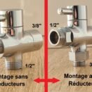 vanne 3 voies avec reducteurs arriere plan